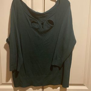 Gently used New York & Company hunter green sweater size XL